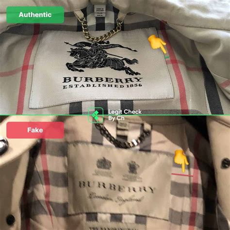 burberry real vs fake coat|identify burberry raincoat.